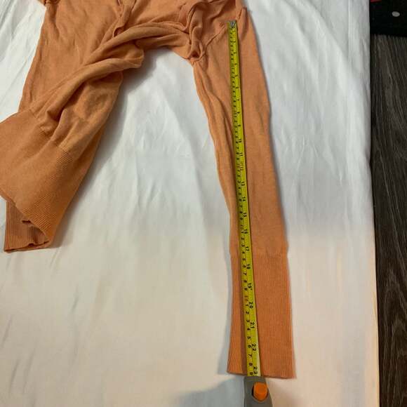 Mossimo Orange V-Neck Button Up Cardigan M Academia Classic Preppy Normcore - Picture 5 of 7